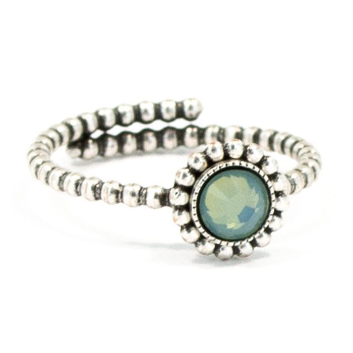 Ring "Flower" mit Kristall
