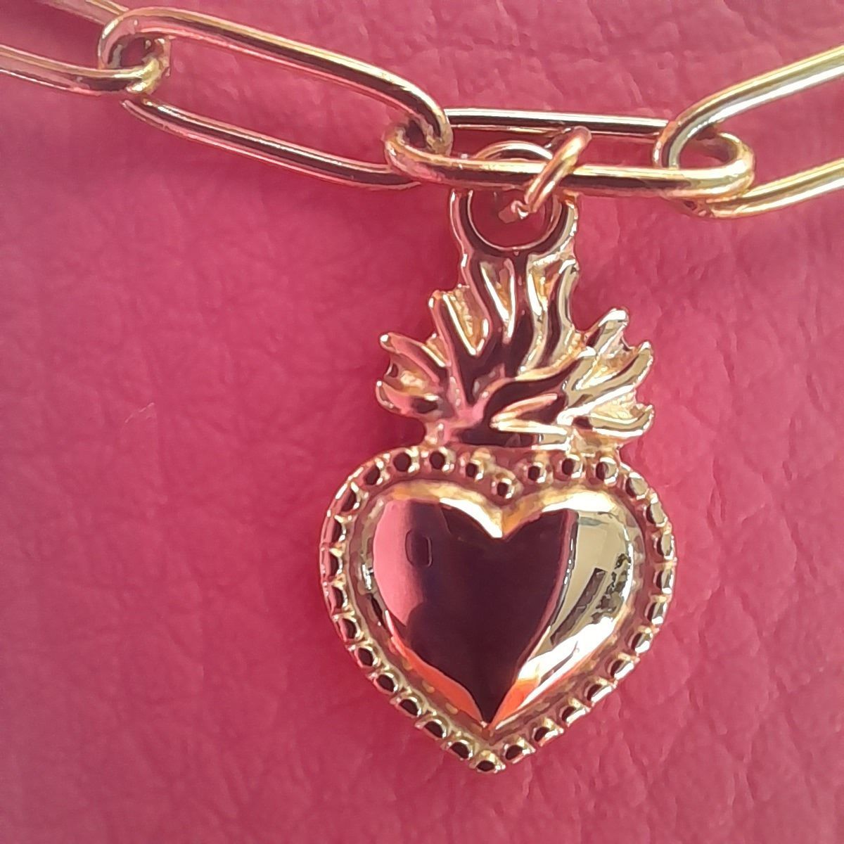 Armband mit Charms, Edelstahl verg.