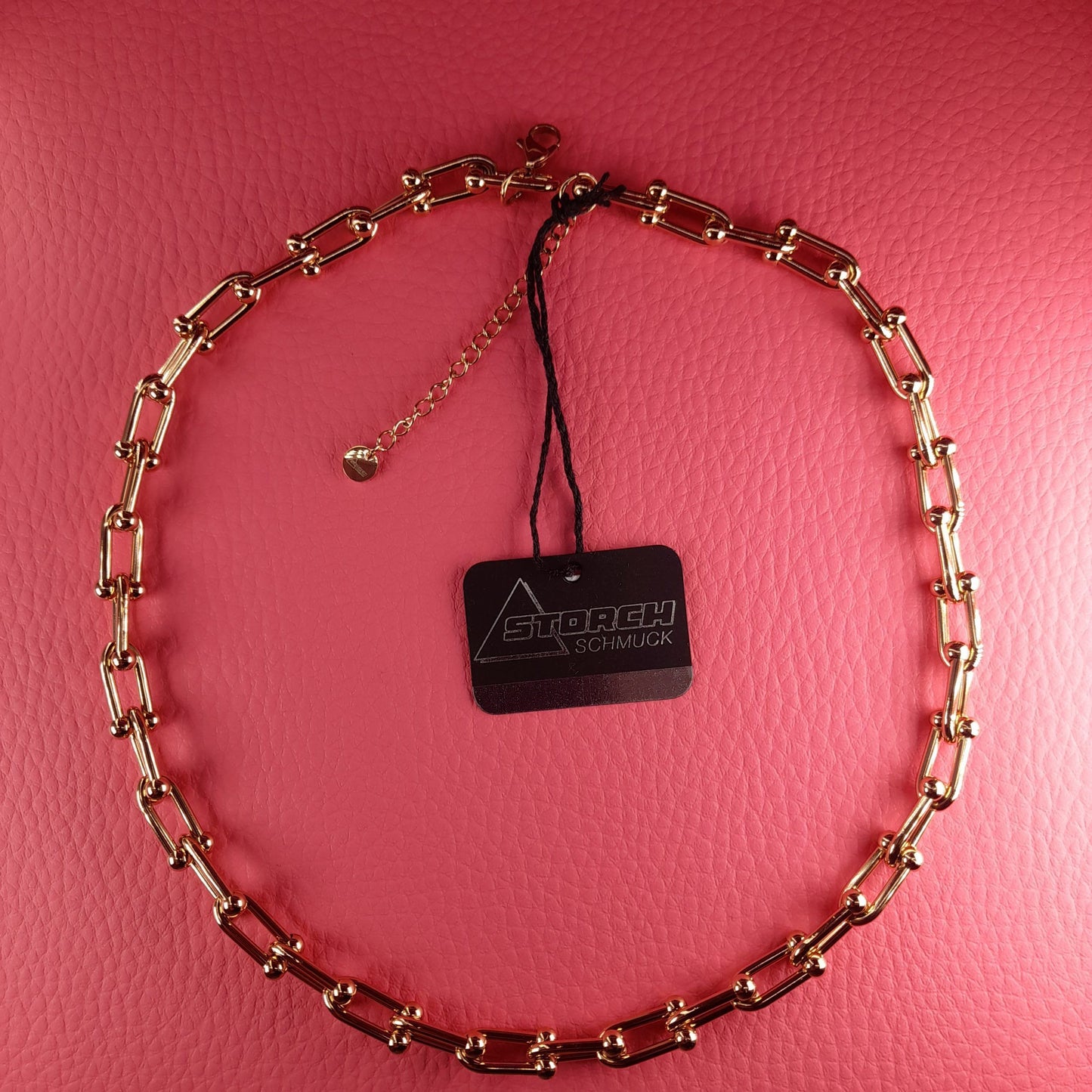Collier "Kettendesign", rosé vergoldet