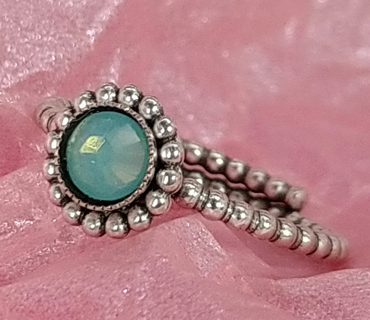 Ring "Flower" mit Kristall
