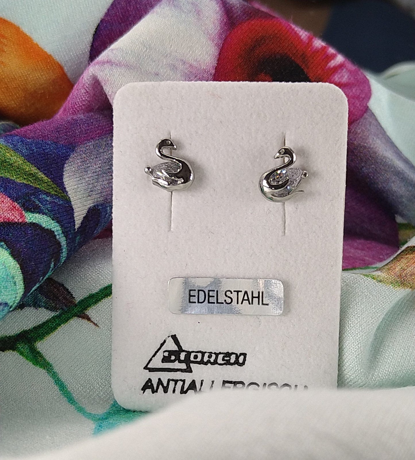 Ohrstecker "Schwäne" Edelstahl