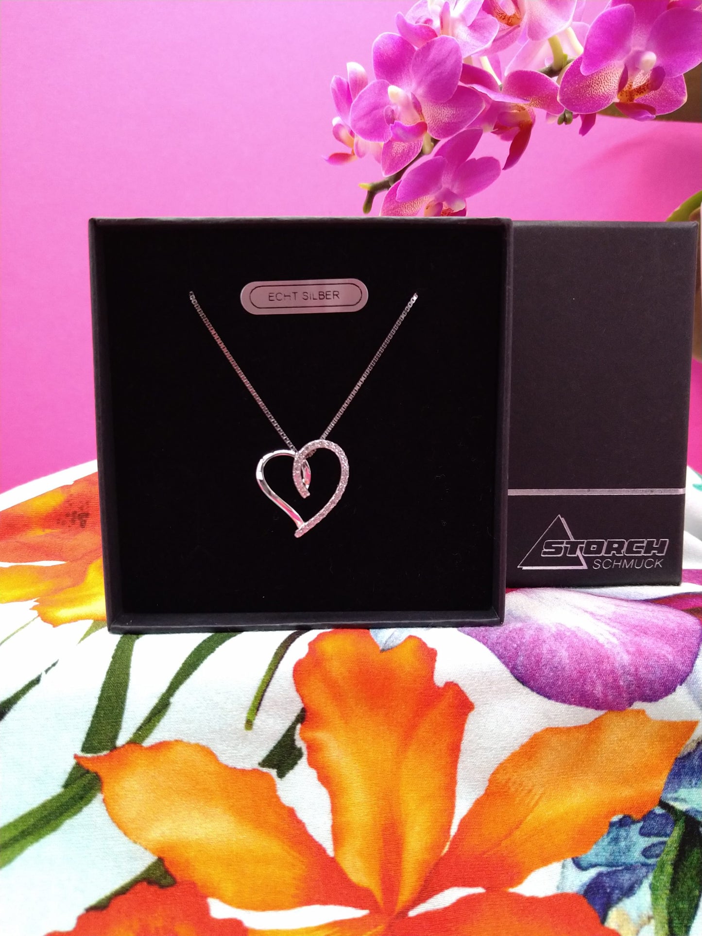 Kette 925 Silber "Herz"