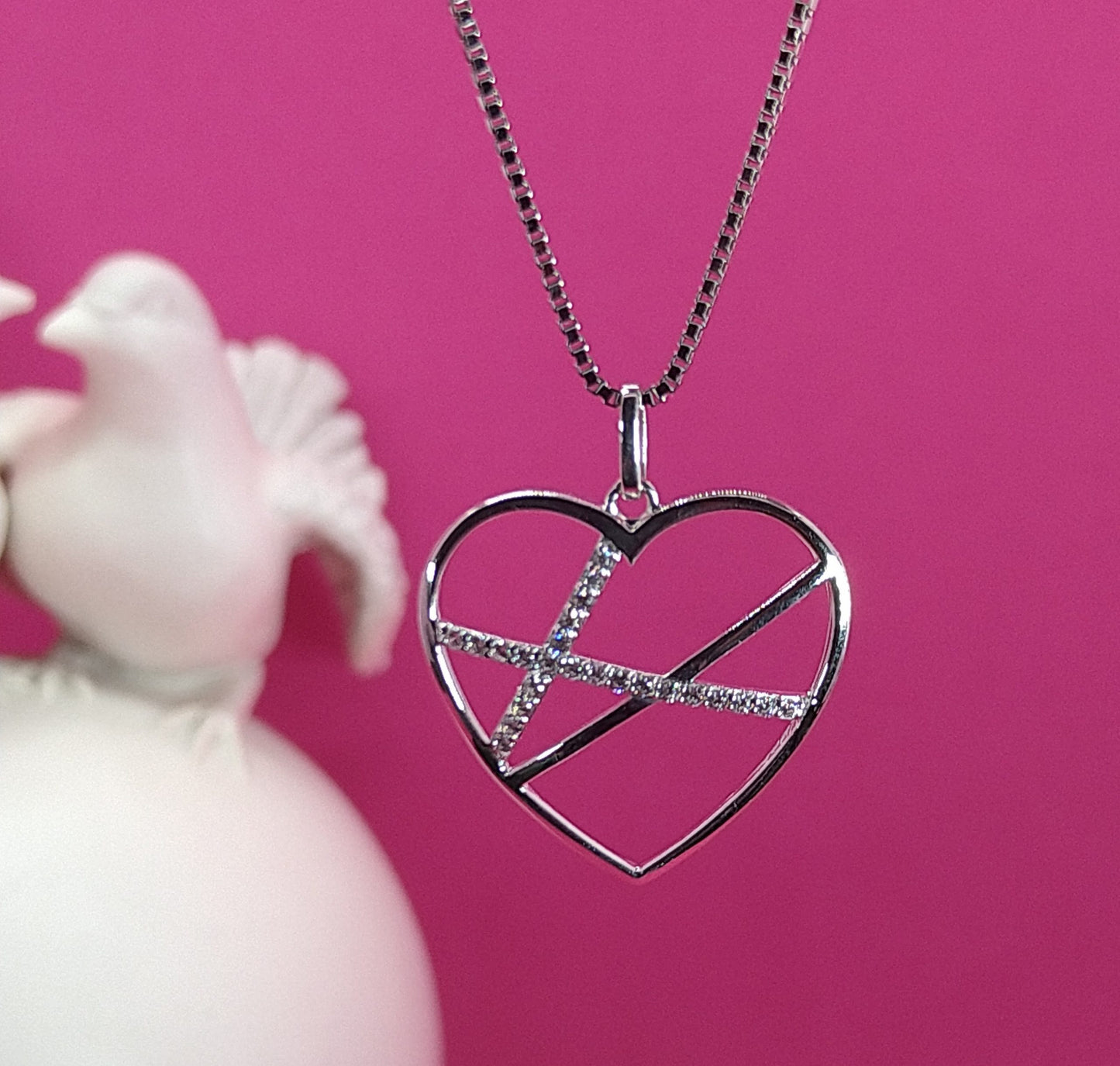 Veniazianerkette "Herz ", 925 Silber