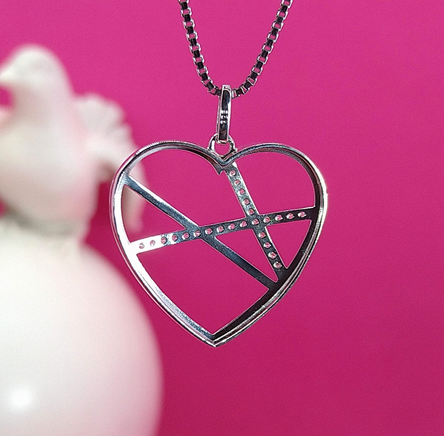 Veniazianerkette "Herz ", 925 Silber