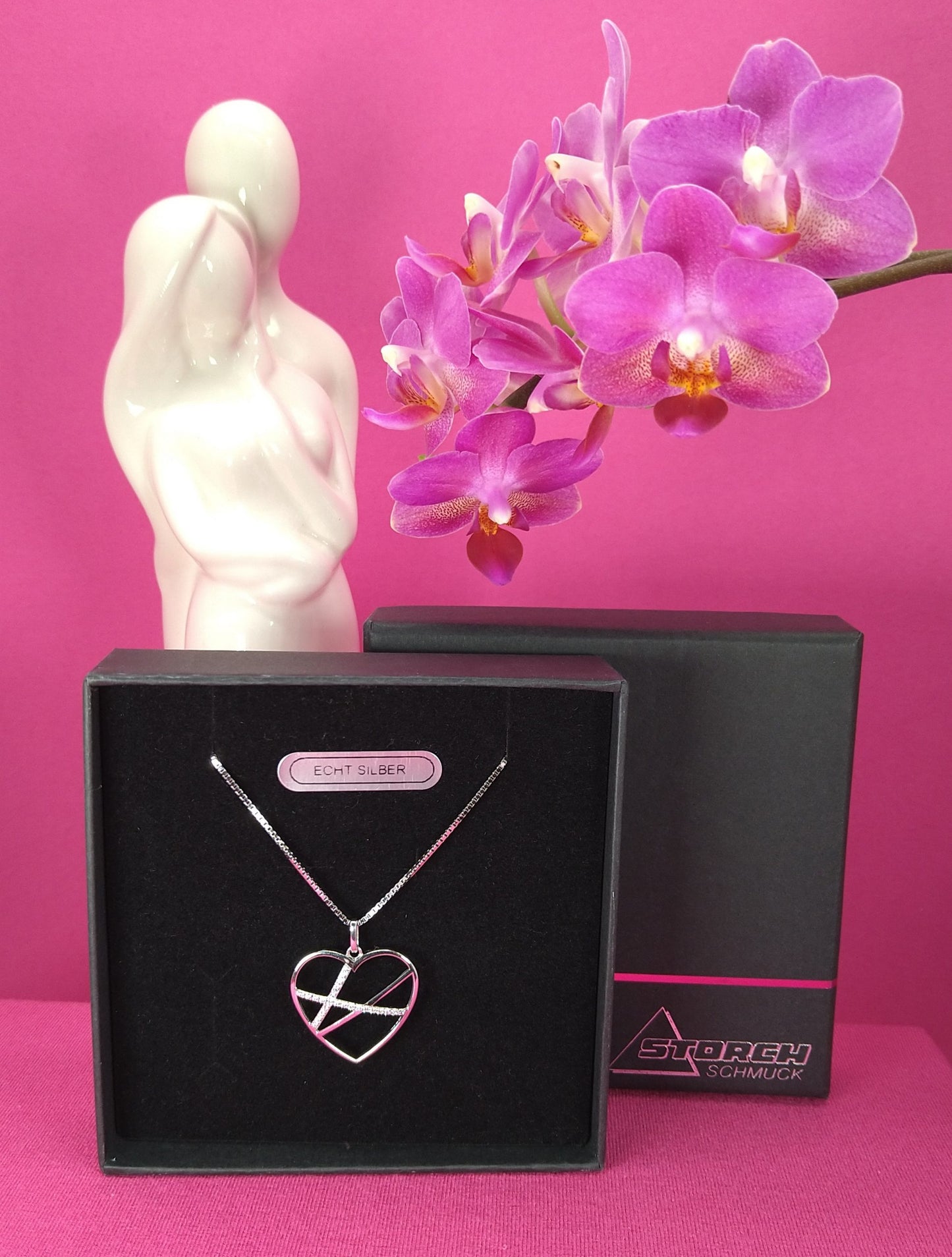 Veniazianerkette "Herz ", 925 Silber