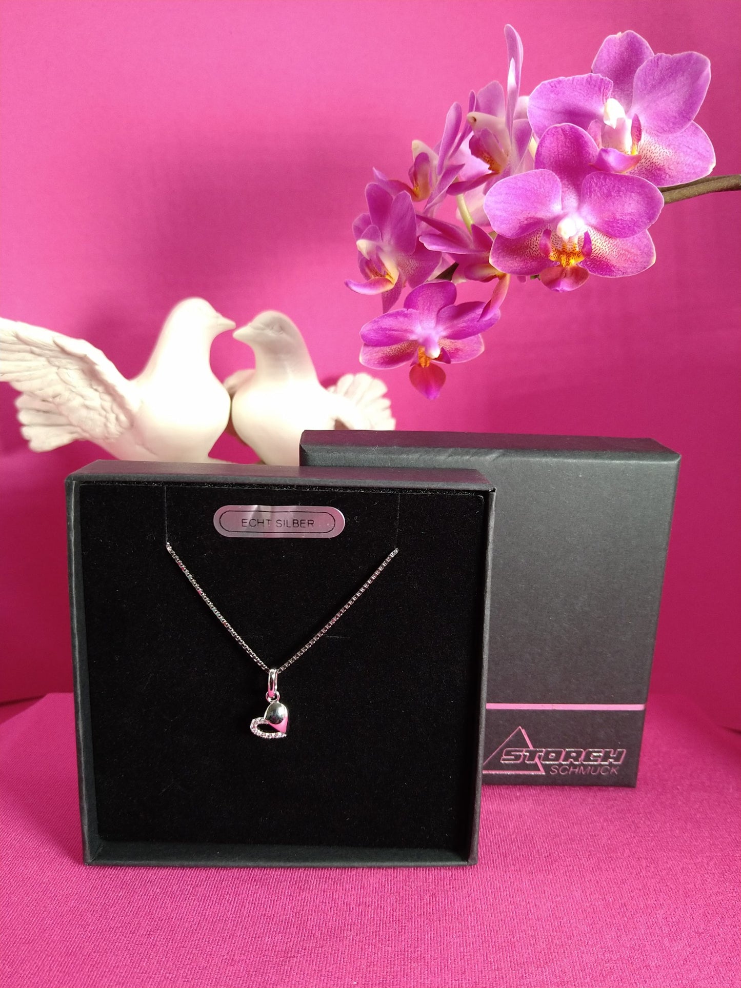 Kette 925 Silber "Kleines Herz"