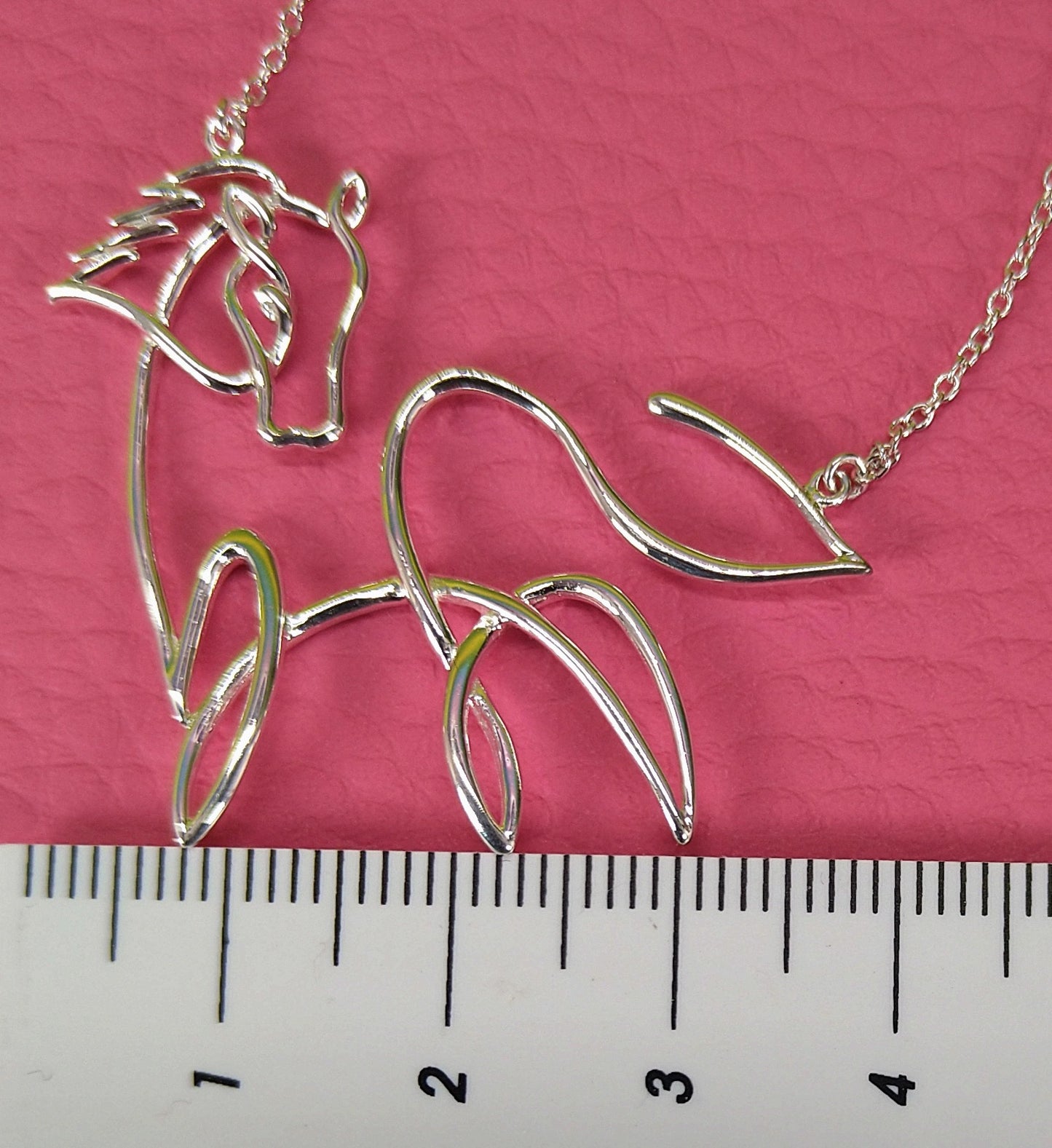 Von Reeves & Reeves: "Horse Line Sterling Silver Necklace"