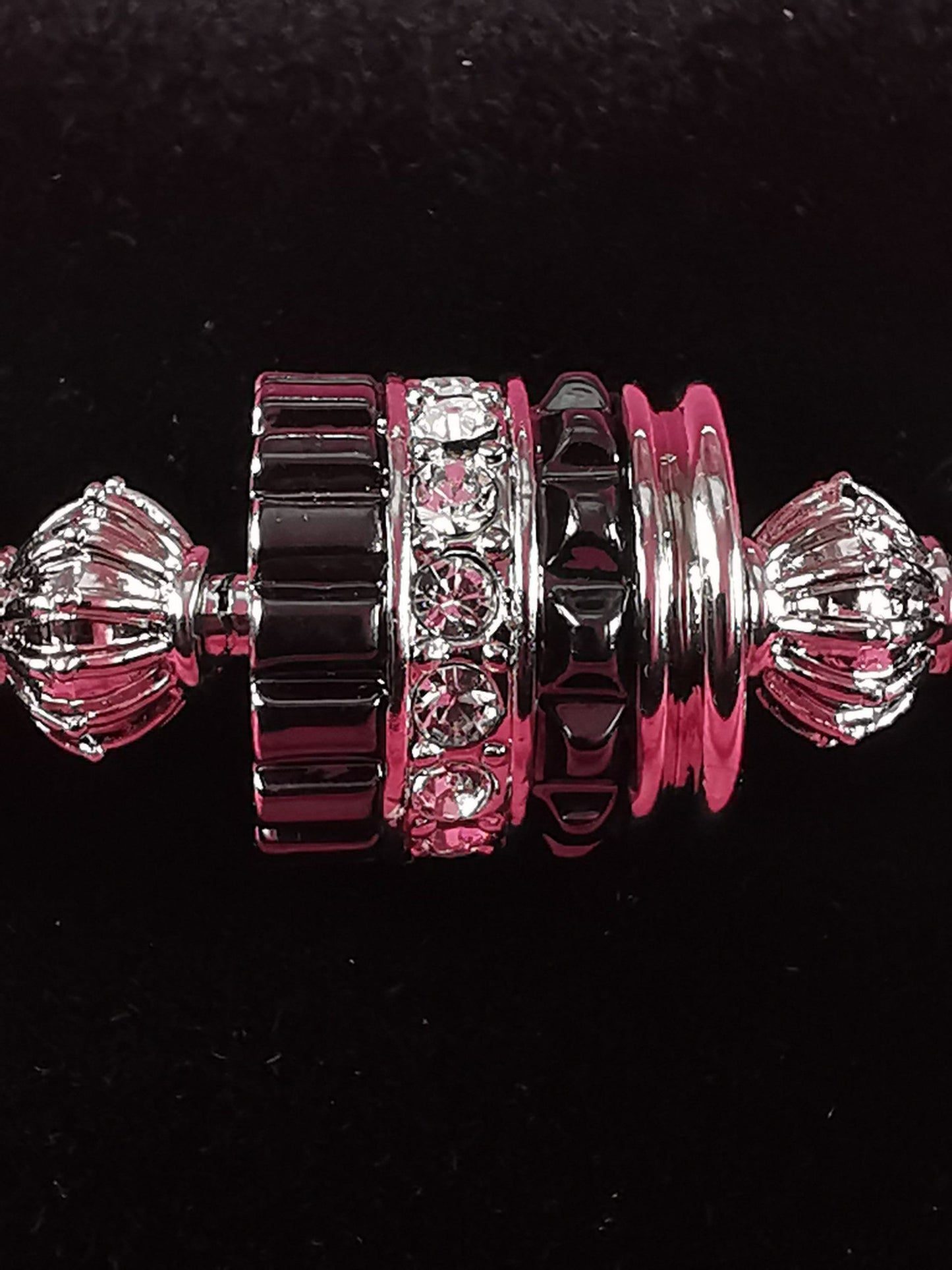 Armband Schwarz-Silber