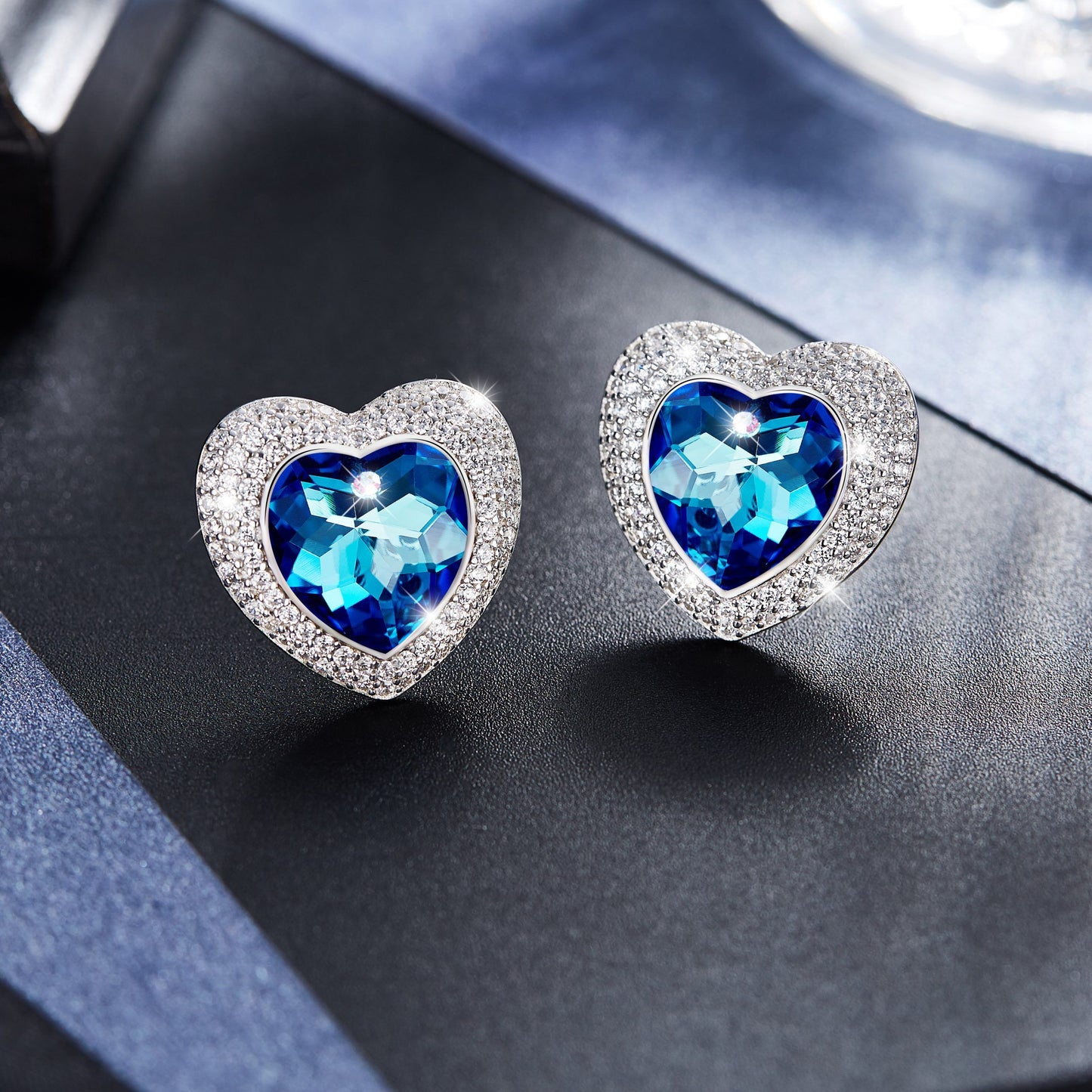 Ohrringe "Little Hearts", 925 Silber