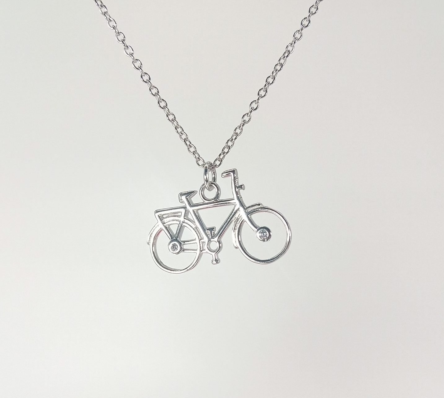 Kette, 925 Silber " Fahrrad"